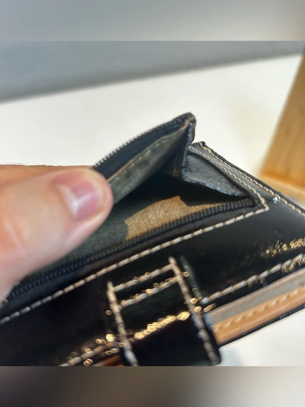 Lodis Black Leather Audrey Petite Bifold Wallet with Snap Closure